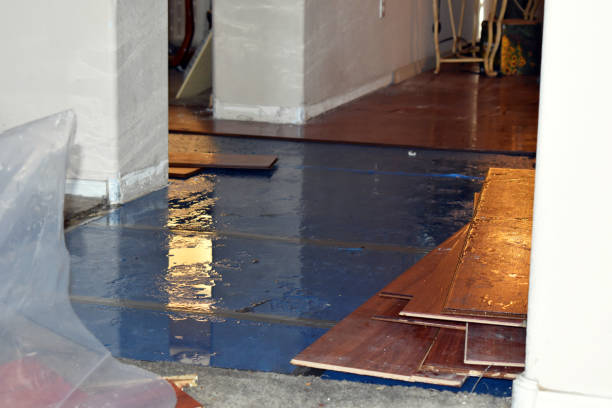 Professional Flood Damage Restoration technician working in Pearblossom, CA